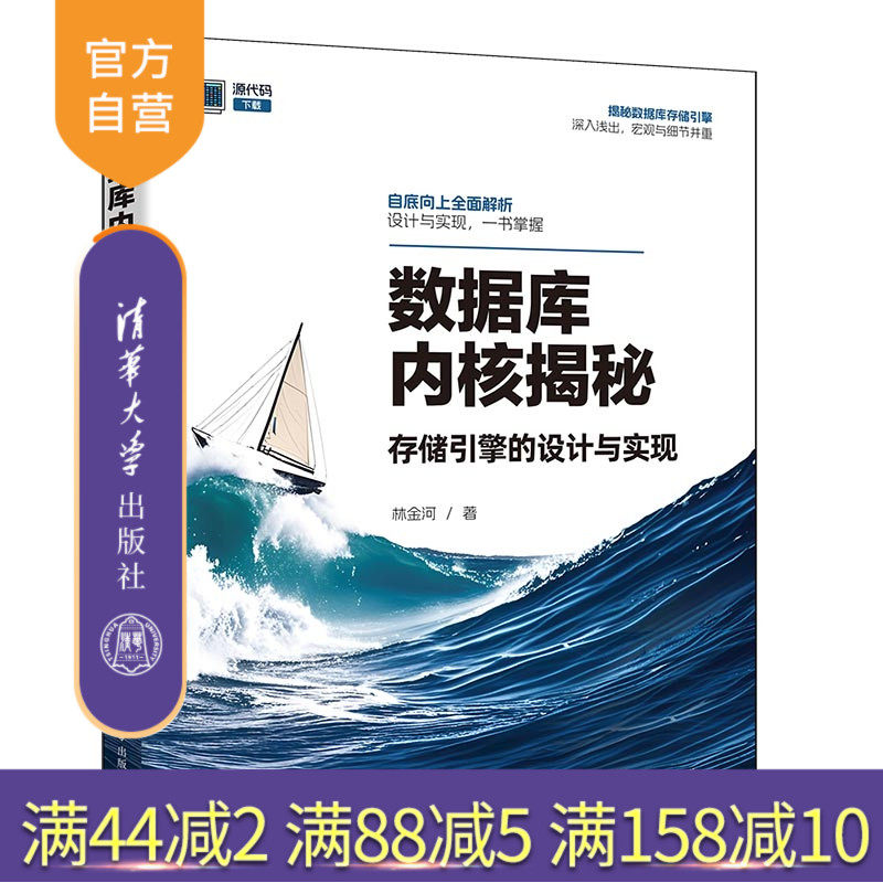 【官方正版新书】数据库内核揭秘:存储引擎的设计与实现 林金河 清华大学出版社 数据库，数据库内核