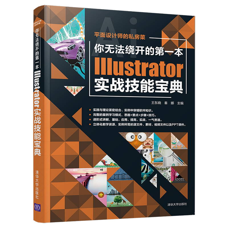 【清华正版】你无法绕开的第本Illustrator实战技能典 王东晓 清华大学出版社 图形图像平面