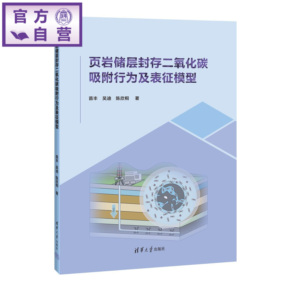 【官方正版新书】 页岩储层封存二氧化碳吸附行为及表征模型 苗丰、吴迪、陈欣桐 清华大学出版社 地质封存