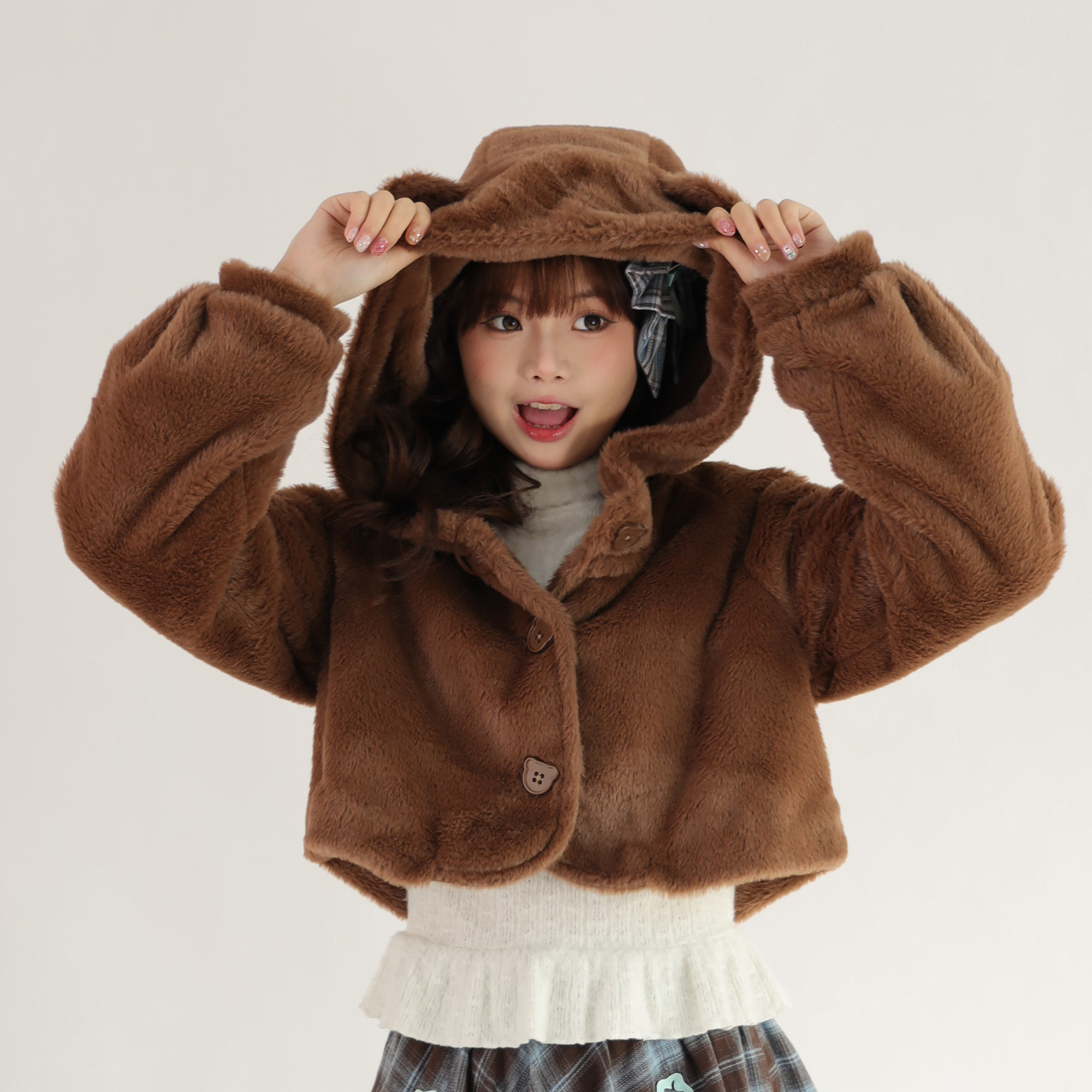 【熊熊生巧】毛绒小熊外套预约链接-秋冬棕色可爱青LO原创,模玩/动漫/周边/娃圈三坑/桌游,lolita洛丽塔/软妹装/洋装,淘宝优惠券,粉丝福利购,淘宝优惠卷