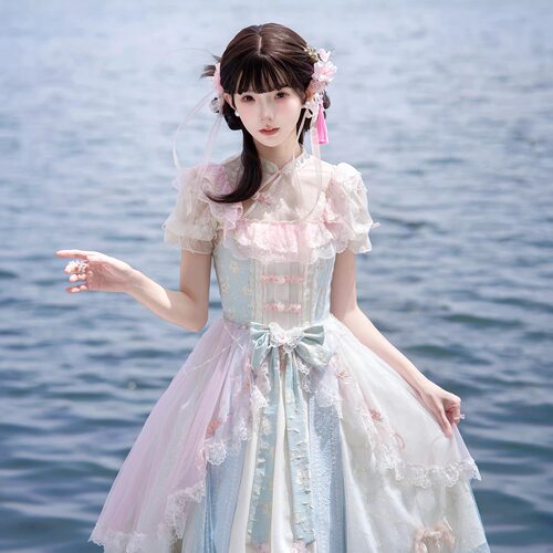 【春桃灼灼】JSK定金链接-十二花神系列之三月桃花中华风Lolita