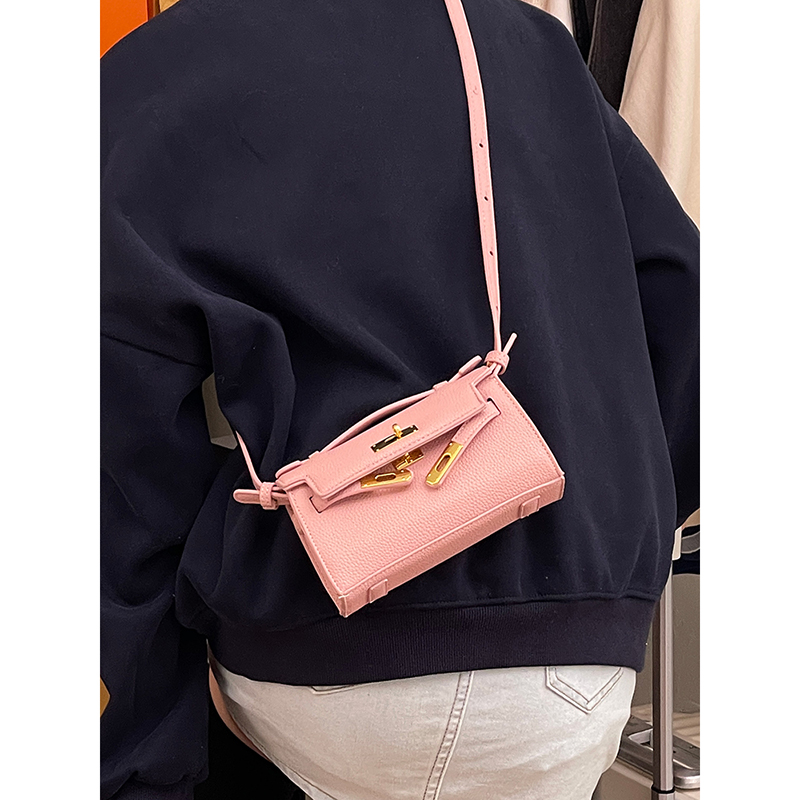 棠主流行小包包女士2024新款迷你凯莉包洋气口红包时尚斜挎手机包