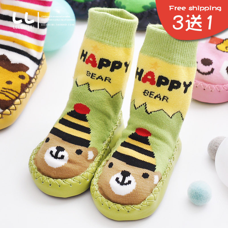 儿童地板袜宝宝防滑底船袜子婴儿学步袜套鞋袜软底袜子加厚男女童在类目 童装/婴儿装/亲子装, 儿童袜子(0-16岁)中 - 来自Buy2taobao.com提供专业的淘宝代购服务