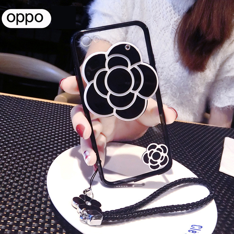 硅胶镜子手机壳山茶花苹果个性13