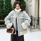 新款2025冬季加厚高品质皮毛一体外套2926P225控338，女装派克服，2C100