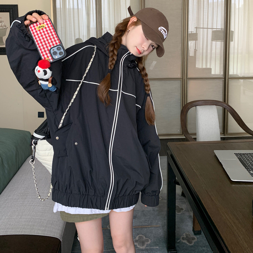 有货2026春季休闲高品质休闲冲锋衣外套8011P135控188,女装短外套,2C100