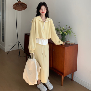 有货2026春季高品质休闲套装裙上衣假两件2516P175控258图片