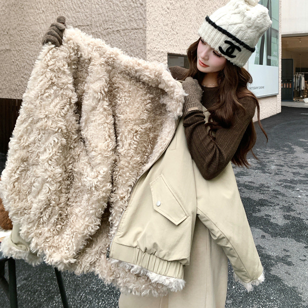 新款2025冬季高品质正反两穿派克服2938P245控368,女装派克服,2C100