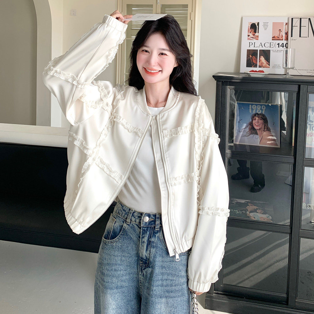 有货2026春季高品质珠光外套2510P145控198,女装短外套,2C100
