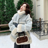 新款2025冬季加厚高品质皮毛一体外套2926P225控338，女装派克服，2C100