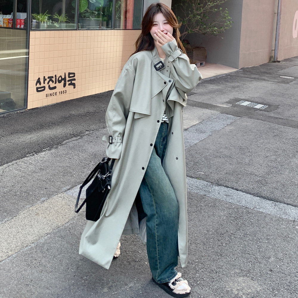 有货2026春季高品质重工中长款风衣8053P165控228,女装风衣,2C100
