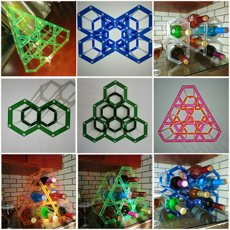 有机玻璃酒架摆件欧式客厅酒柜时尚装饰品吧台壁挂式透明红酒杯架