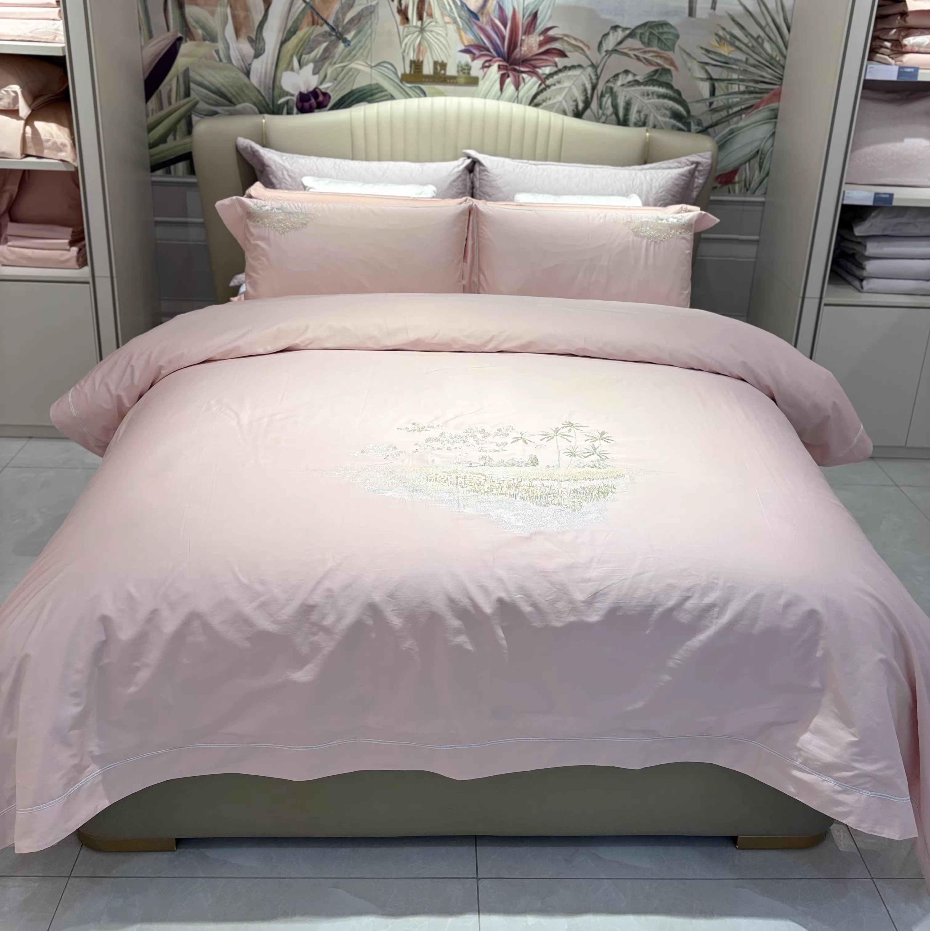 富家安娜2026春夏新品超柔长绒棉四件套绣花大自然艺术家晴空海岛,床上用品,床品套件/四件套/多件套,淘宝优惠券,粉丝福利购,淘宝优惠卷