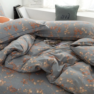 定制加厚全棉磨毛被套四件套248x274x229x230x250x220纯棉