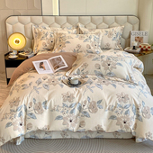 订制全棉磨毛被套四件套229x230x250x220x240加厚纯棉被罩床品248