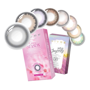 Givre绮芙莉美瞳月抛1片大小直径混血莫奈彩色隐形眼镜自然款正品