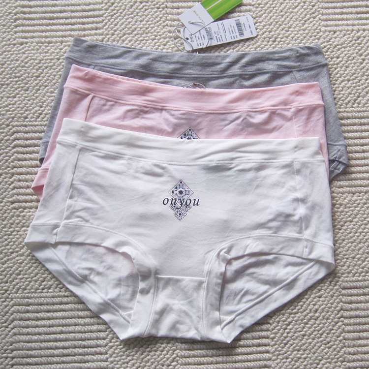 欧林雅竹纤维抗菌柔软女士内裤