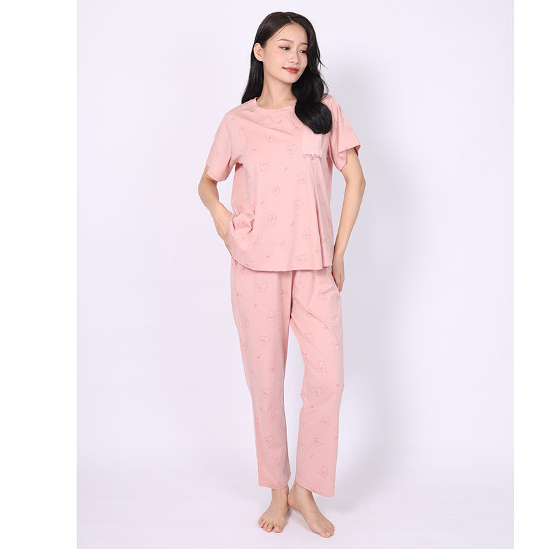 夏装新款 正品欧林雅竹纤维短袖圆领女士薄款家居服睡衣FJR2203