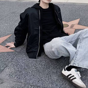 Converse匡威户外休闲连体外套男女黑色连帽夹克10028456-A02