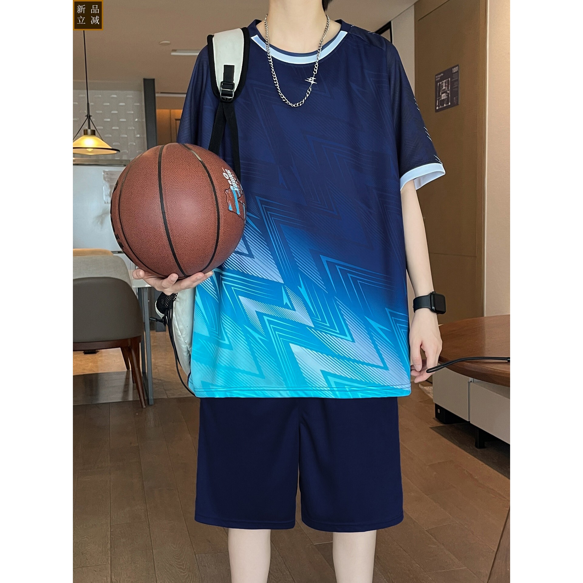 短袖篮球服套装男运动速干青少年男装帅气学生潮流训练服酷帅夏装