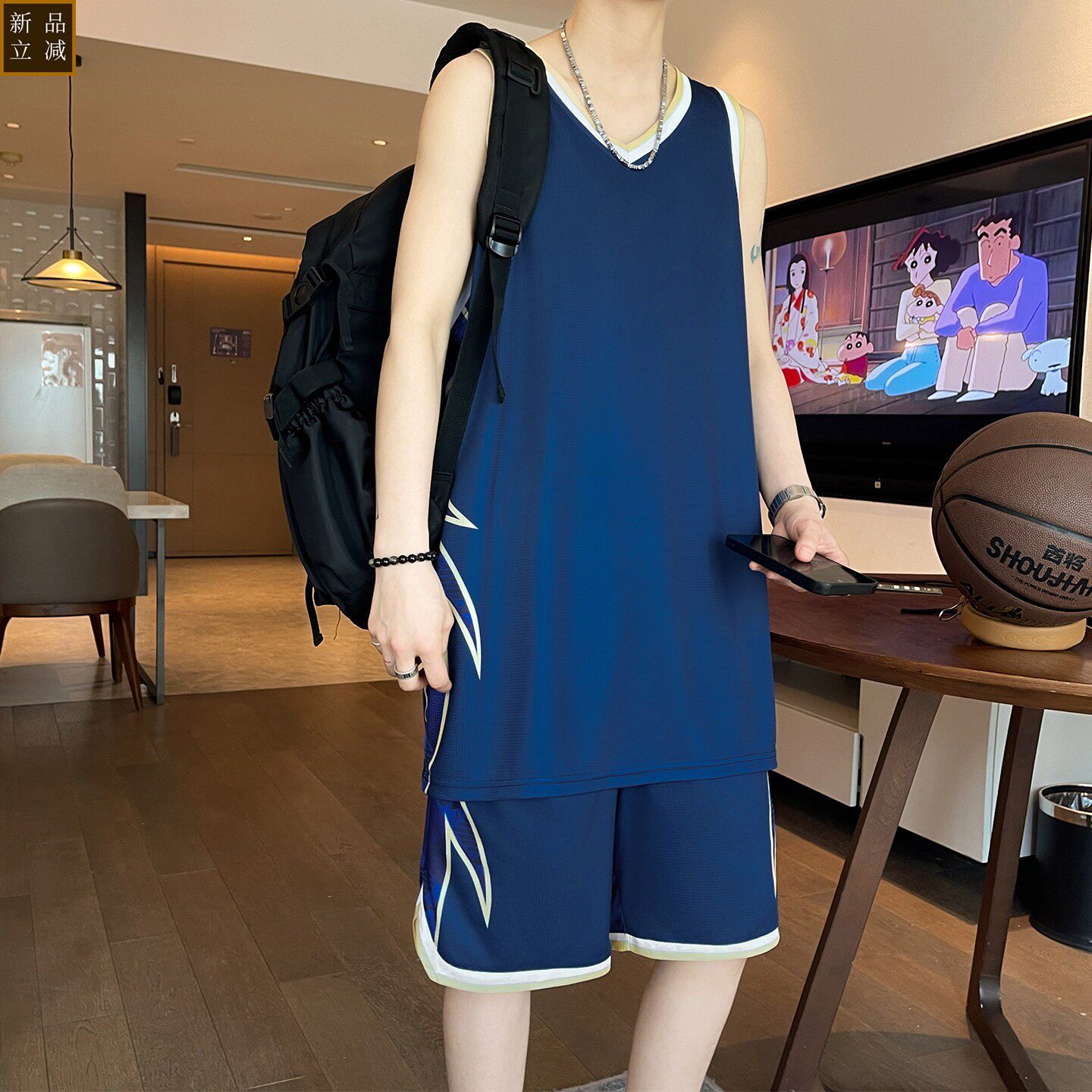 篮球服套装男无袖定制印字夏季冰丝速干透气运动服团购班服训练服