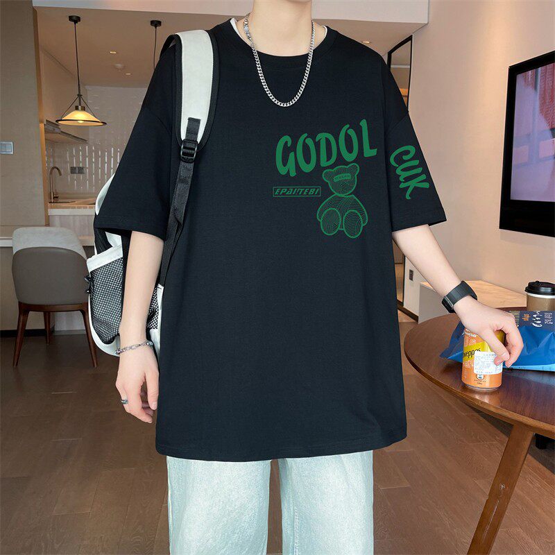青少年男孩大童帅气纯棉半袖潮流短袖t恤2026夏装初中学生上衣服