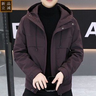 品质夹克棉服男秋冬季2025新款纯色棉衣袄子男生加厚保暖二棉外套