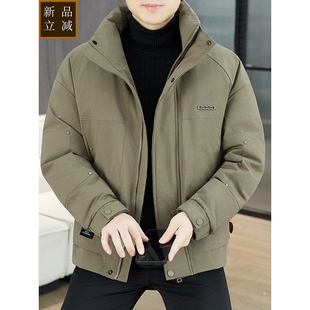 品质男士立领棉衣冬季2025新款加厚帅气防寒服短款冬装保暖棉服外
