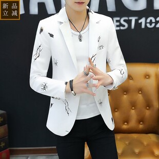 品质新款西装男休闲帅气男士小西装男韩版修身青少年社会小伙西服