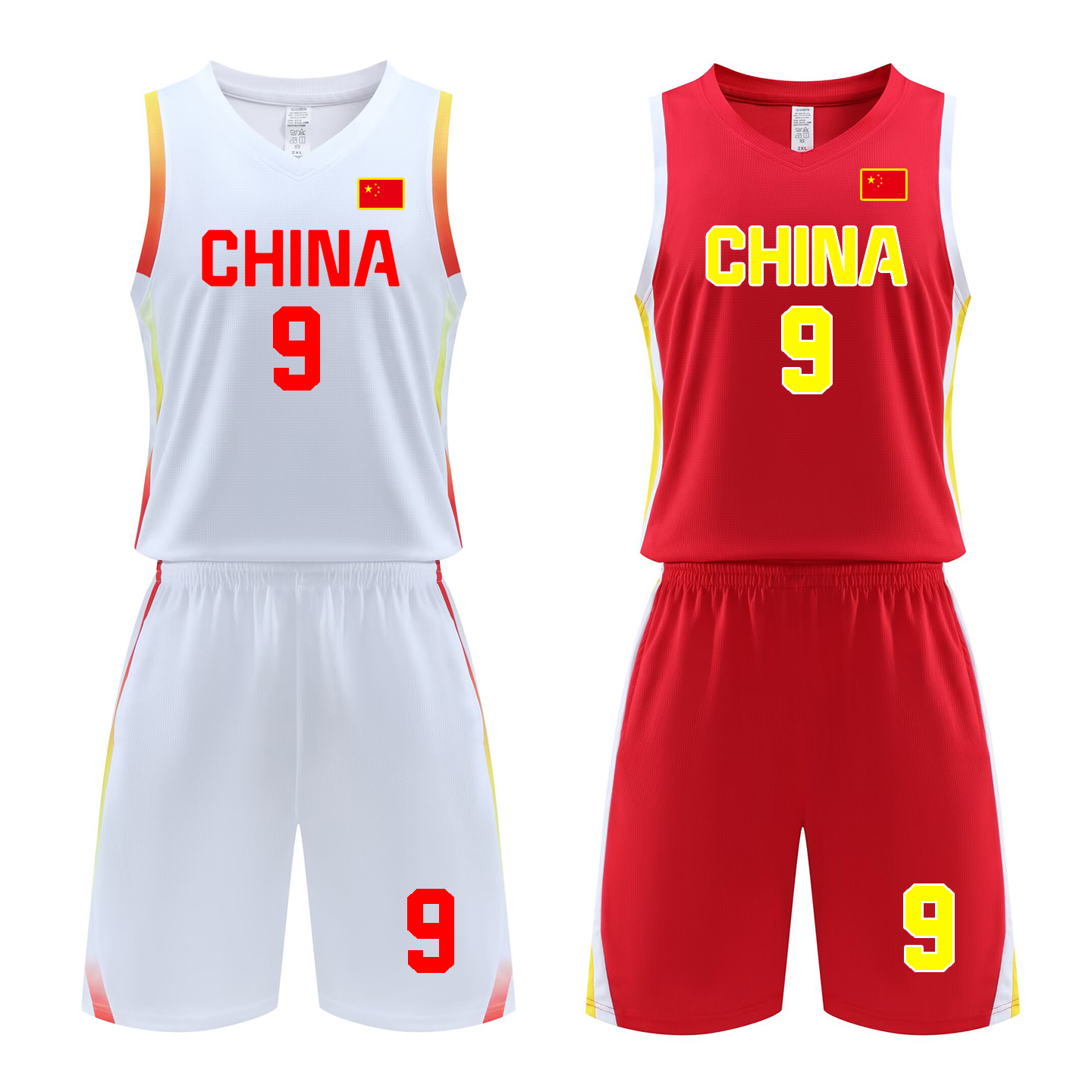 新款中国队篮球服套装男篮球衣国家队训练比赛队服运动背心球服