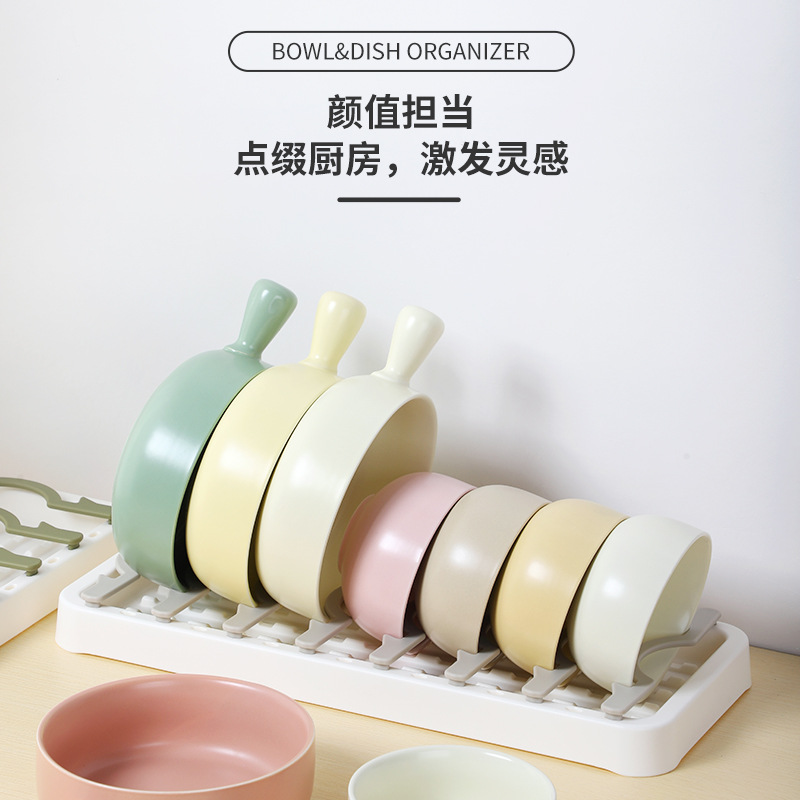 厨房碗架沥水架碗柜置物架家用台面多功能放碗盘碗筷碗碟收纳架子