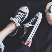 ulzzang原宿百搭平底学生运动板鞋 女2026春夏新款 帆布鞋 人本经典