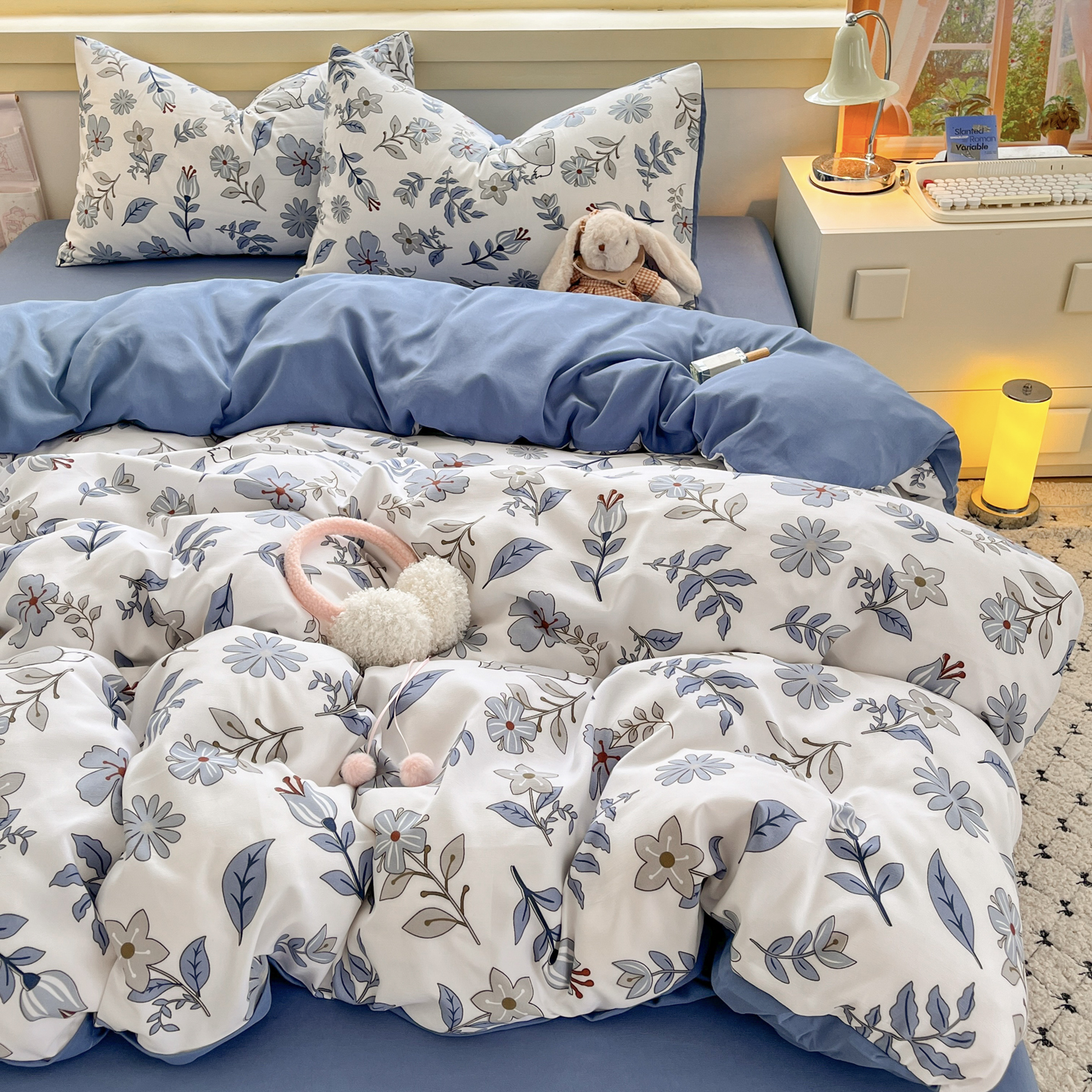 简约四件套被套宿舍床单三件套