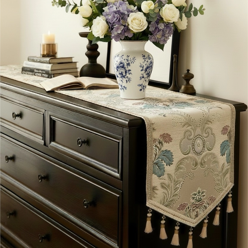 美式复古欧式轻奢桌旗