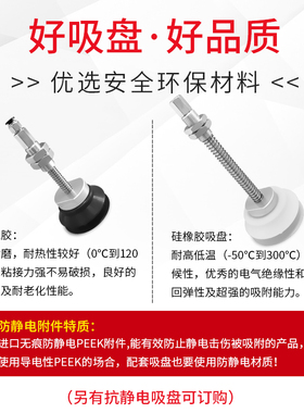 HB100重载型硅胶真空吸盘ZPT100HBSJ25/HSBJ50/HBSJ75-B01-A22