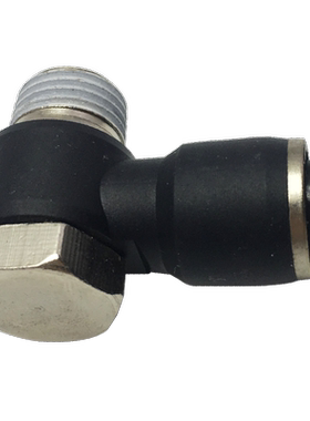 气管快接SPH外六角L型螺纹弯头PH8-01 02 03 4-M5 M6气管快插接头
