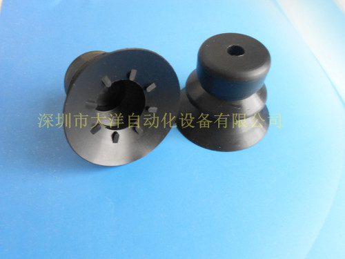 双层黑色丁晴橡胶机械手真空吸盘