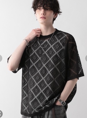 RAGEBLUE蕾丝T恤 男女同款