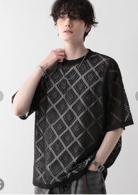 RAGEBLUE蕾丝T恤 男女同款