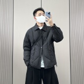 梅一天设计感翻领轻薄羽绒服男2025冬季 新款 潮流休闲百搭保暖外套