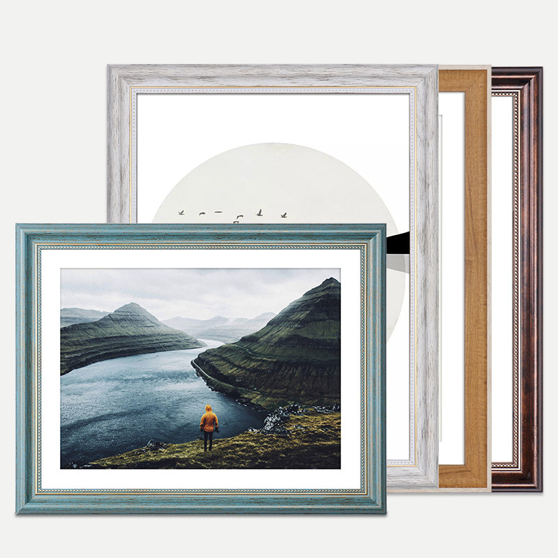 挂墙大相框北欧画框装裱简约定制