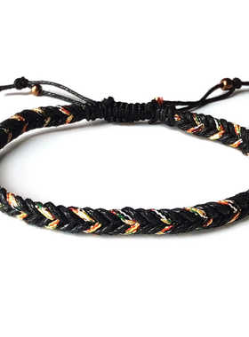 五彩手链原创手工制作文艺民族风