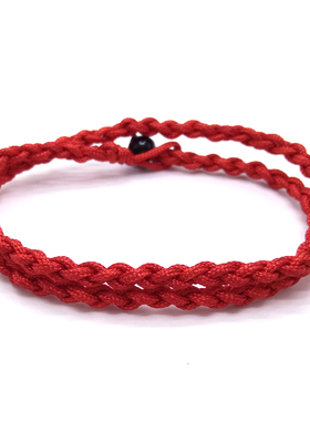 情侣简约素绳手工编织