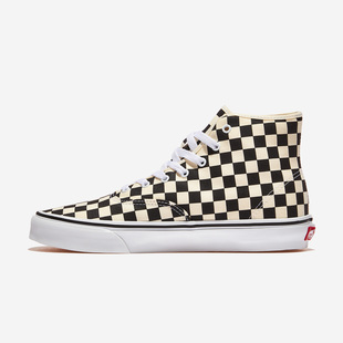 VANS万斯AUTHENTIC HI 2.0棋盘格新款高帮 帆布鞋板鞋VN000E8HBMW