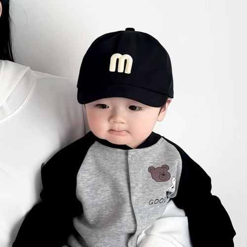 宝宝鸭舌帽短檐小月龄婴儿棒球帽