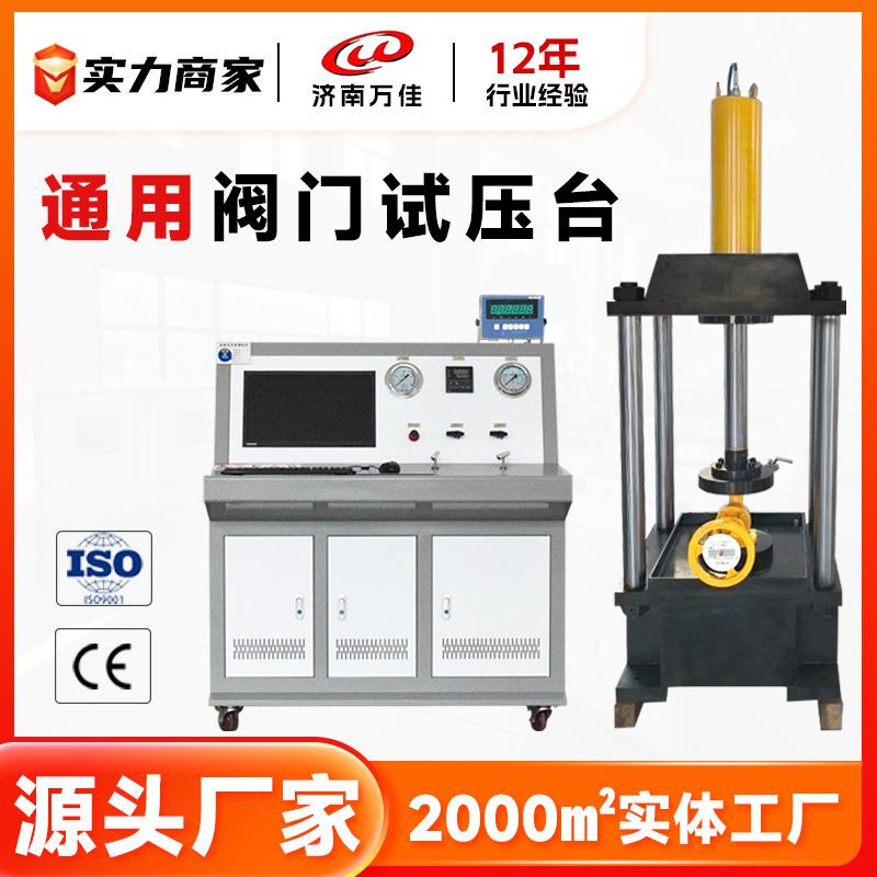 通用阀门压力试验台工业直通阀耐压测试水压强度试验装置