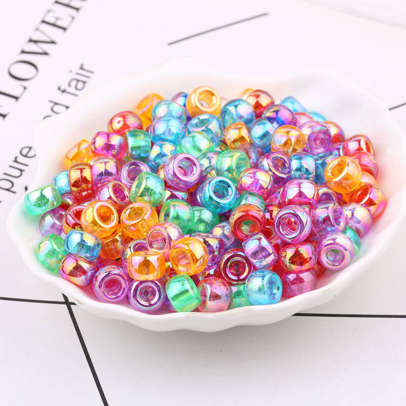 幻彩木桶珠散珠diy手工材料串珠编制编手链项链古风发簪饰品配件