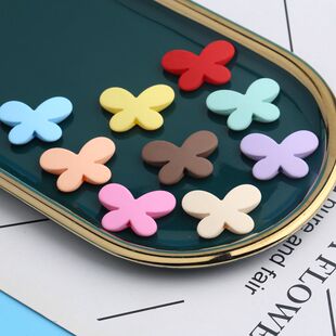 diy手工串珠编织手机链发绳材料散珠橡皮蝴蝶结彩色自制手链项链