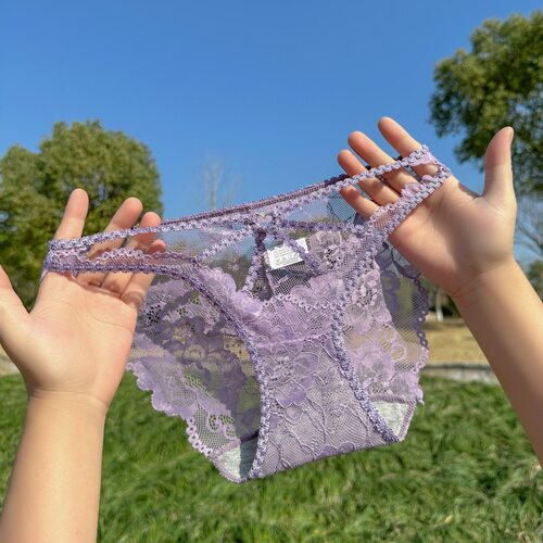 【80-200斤】纯欲新款大码女士蕾丝内裤细带镂空高弹诱惑性感内裤