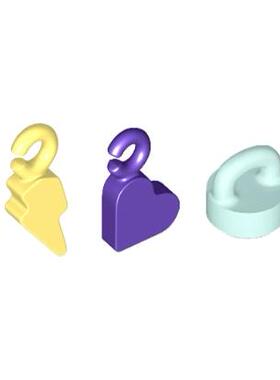 LEGO乐高 77813 77817 扣粒 闪电幸运吉祥挂件 浅黄水光 零配件